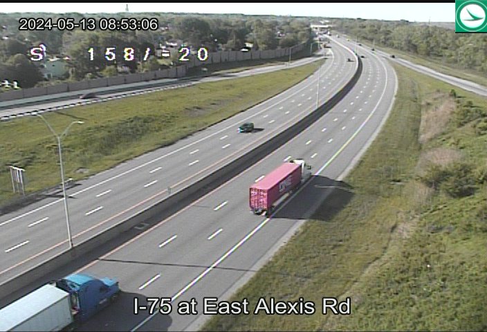Traffic Cam I-75 at East Alexis Rd