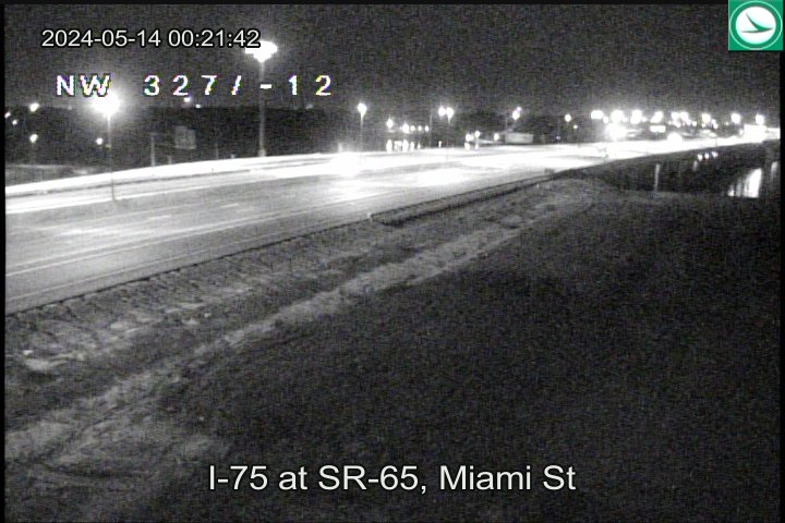 Traffic Cam I-75 at SR-65, Miami St