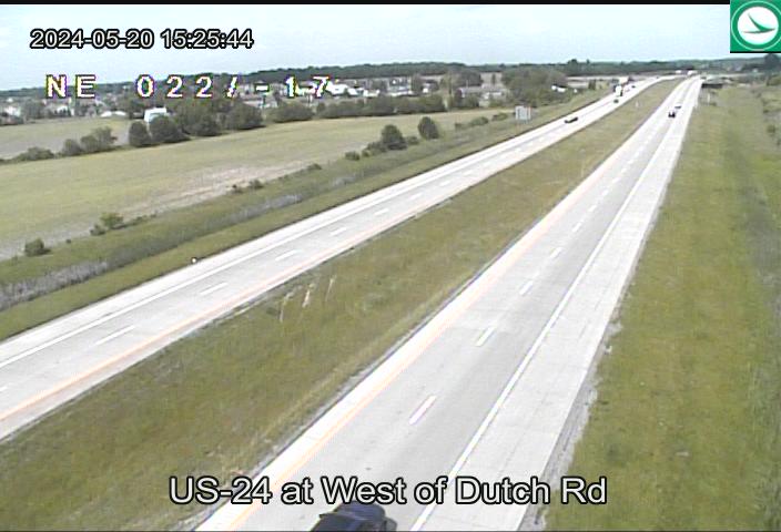 Traffic Cam US-24 at West of Dutch Rd