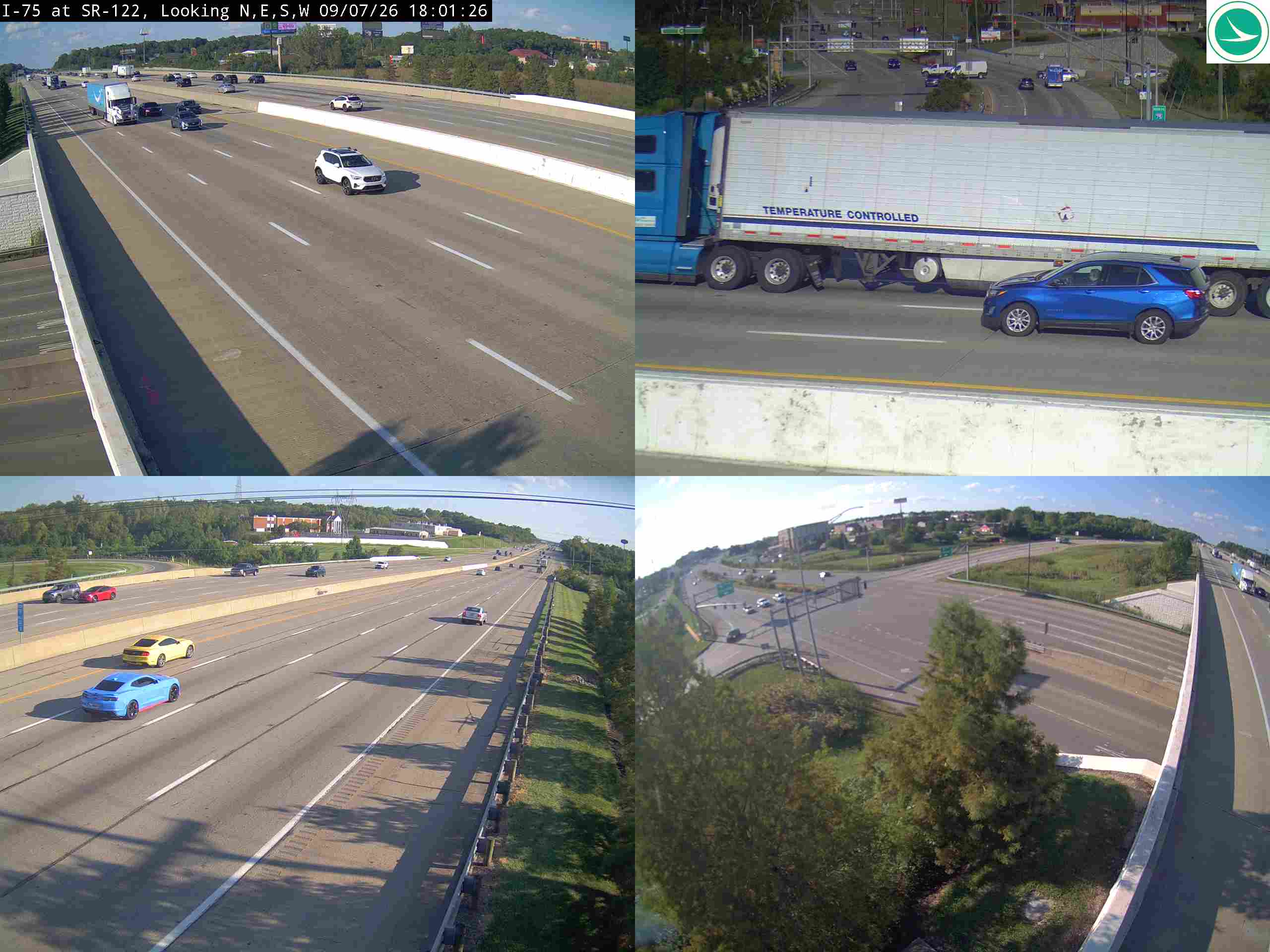 I-75 at SR-122, 1060 road camera